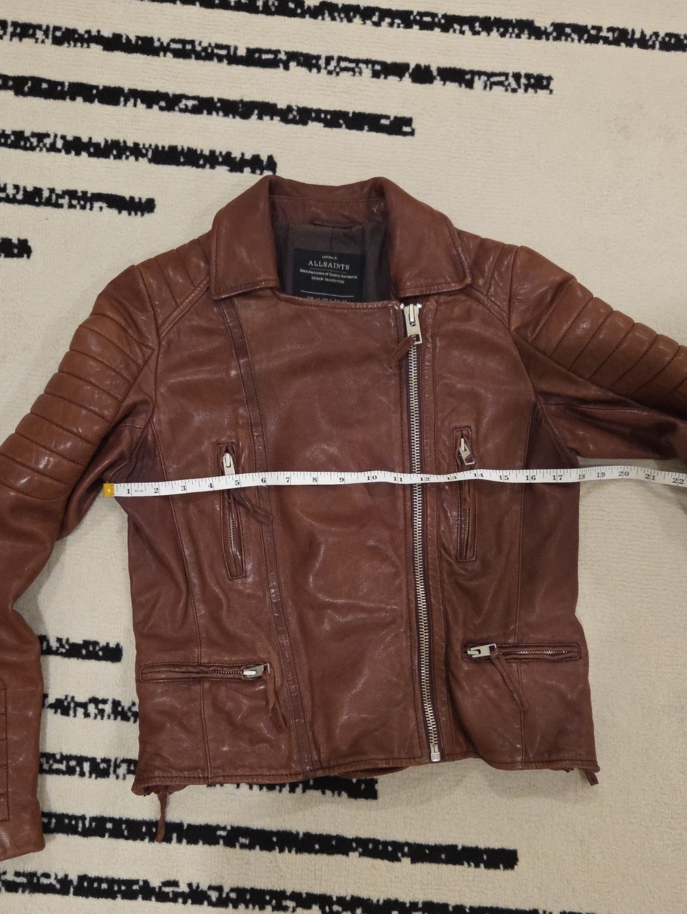 All Saints Leather Moto Jacket - Picture 11 of 14
